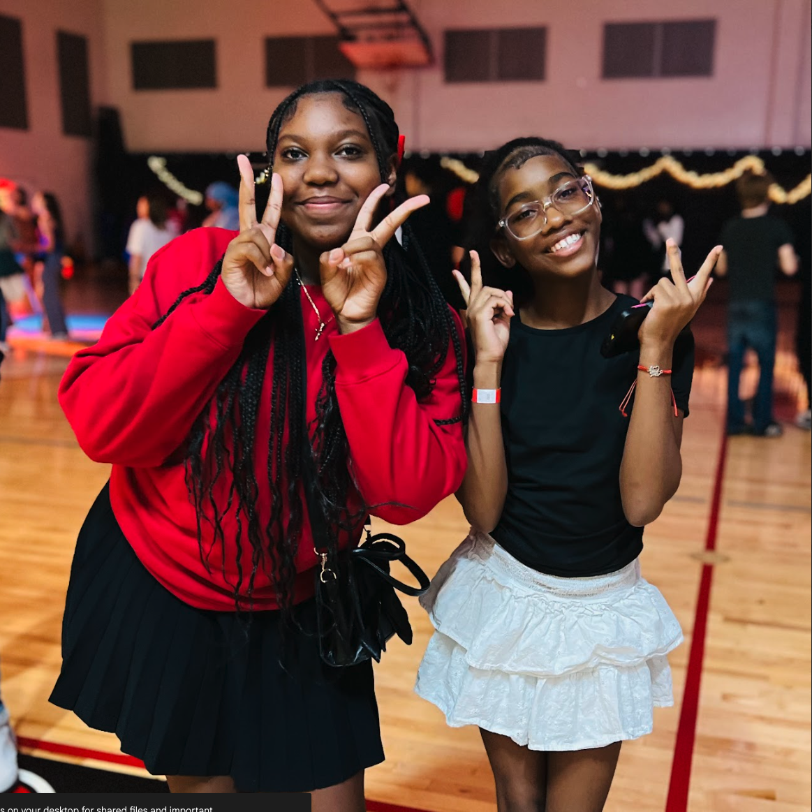  Winter Social Dance Fun - 2 students enjoying the dance